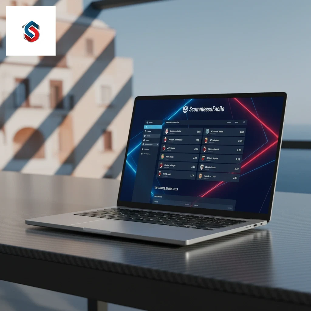 Visualizzazione delle quote e dei mercati sportivi disponibili con transazioni crypto
