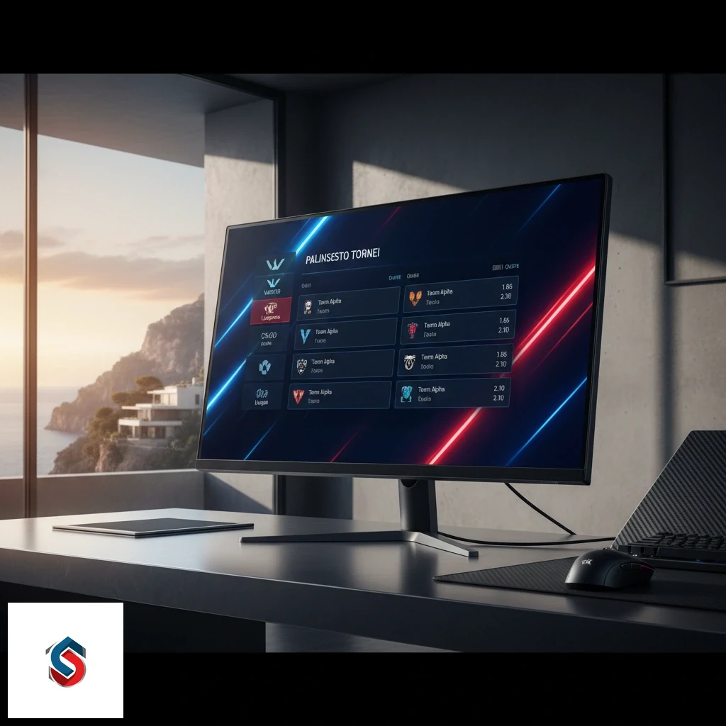 Schermata del palinsesto tornei con quote pre-match per competizioni esports