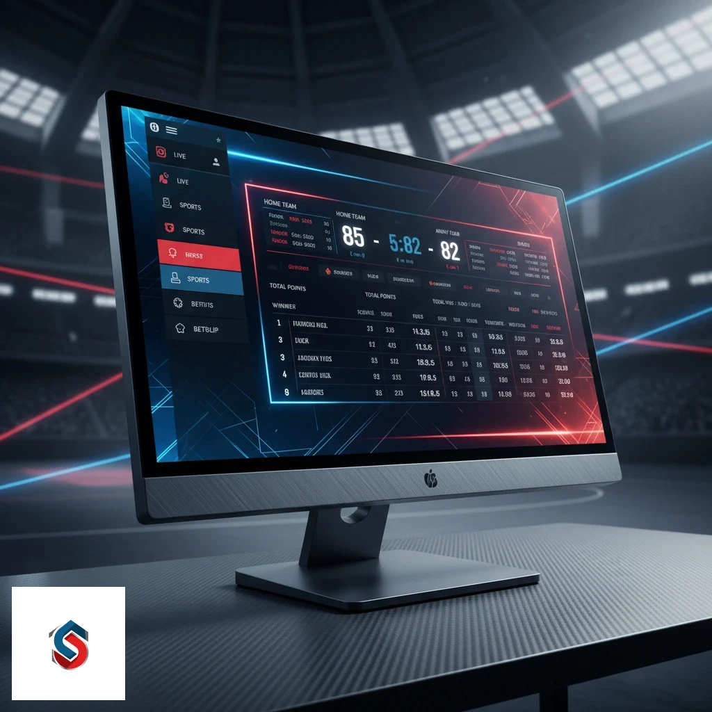 Interfaccia desktop con palinsesto quote ed eventi sportivi in tempo reale