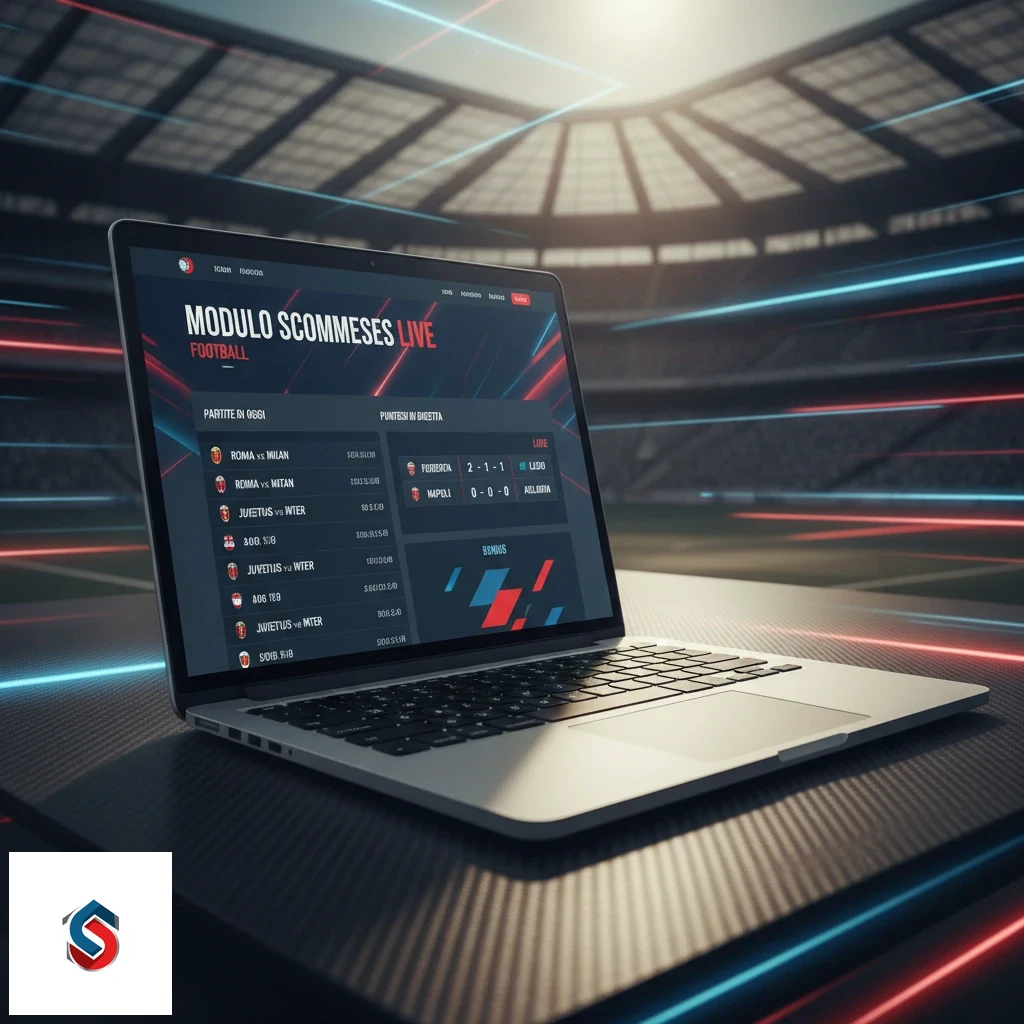 Sezione dedicata agli eventi live con statistiche in tempo reale