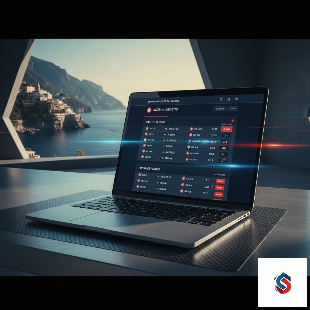 Schermata della homepage con quote e mercati sportivi principali